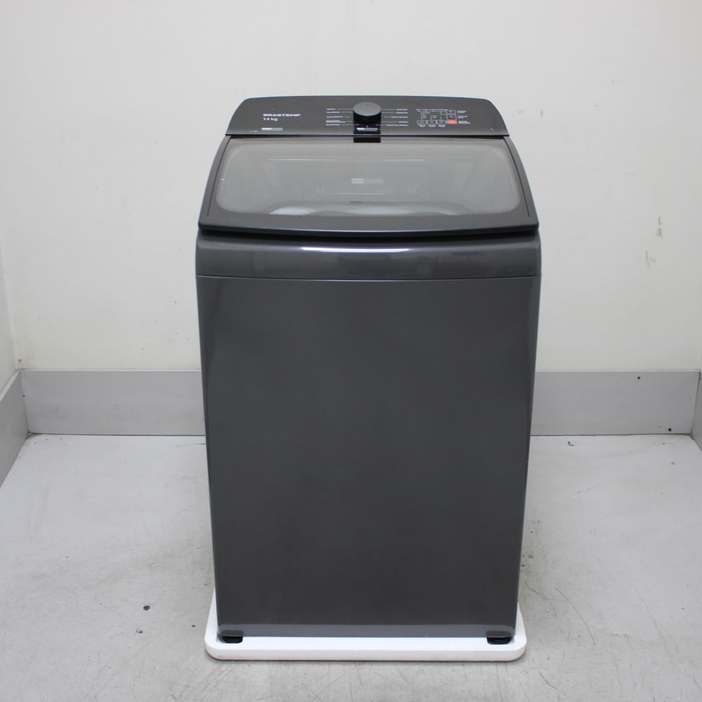 Máquina De Lavar Cinza Platinum Brastemp 14Kg Com Smart Sensor E Função Reduzir Tempo - Bwj14a9bs1_Wexcele_Cg6362545 220V
