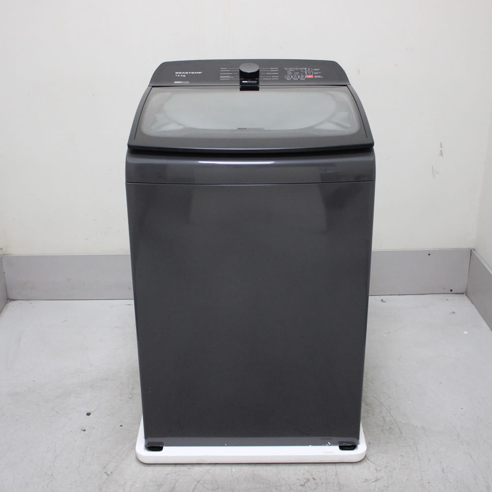 Máquina De Lavar Cinza Platinum Brastemp 14Kg Com Smart Sensor E Função Reduzir Tempo - Bwj14a9bs1_Wexcele_Cf6293247 220V