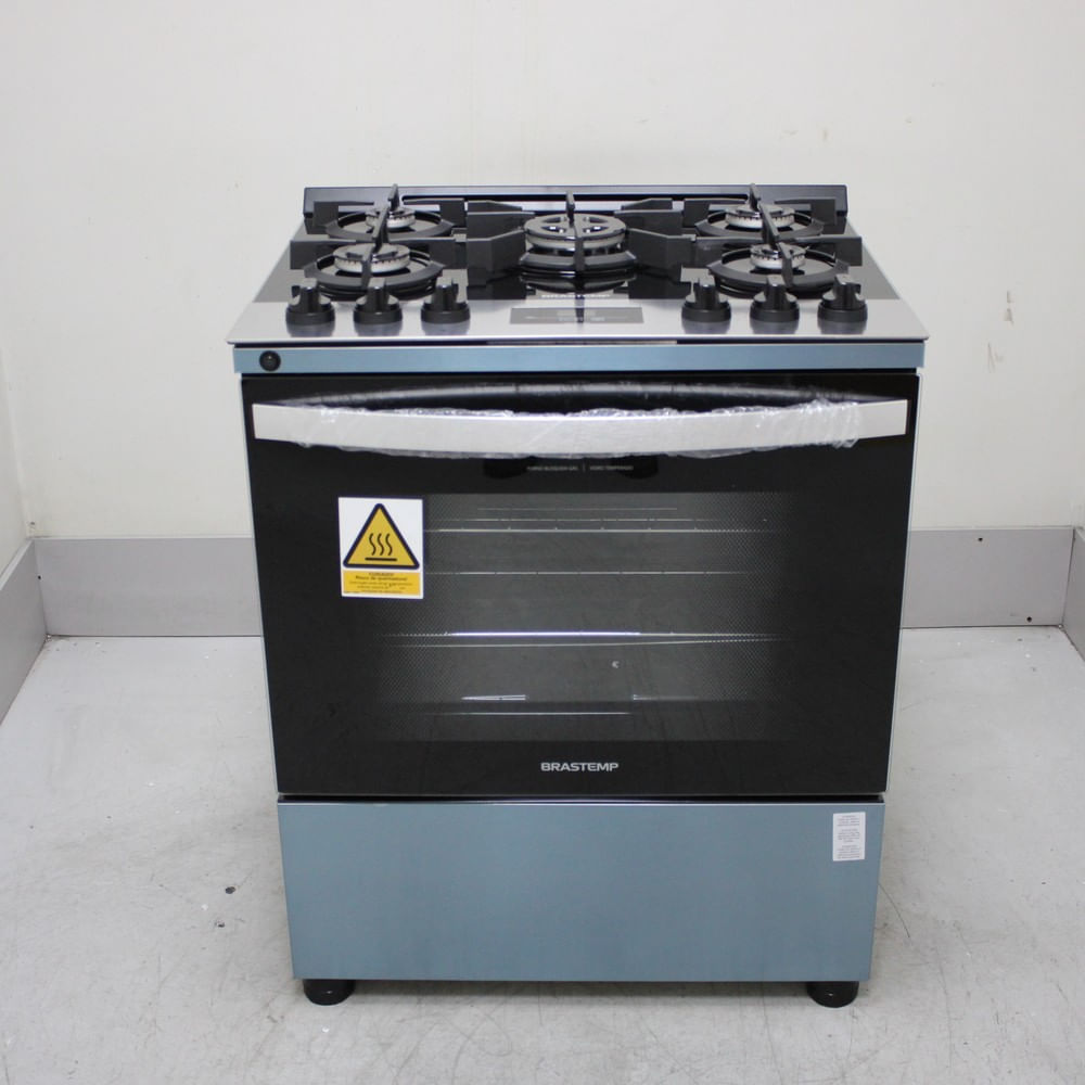 Fogão Brastemp 5 Bocas Cor Inox Com Mesa De Vidro, Turbo Chama E Timer - Bfs5xarus2_Wotimo_Cf6688328 Bivolt