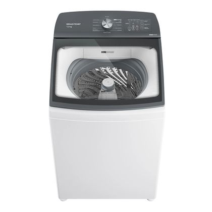 Máquina de Lavar Brastemp 12Kg Branca Água Quente com Ciclo Tira Manchas Pro e Smart Sensor - BWR12BB 110V