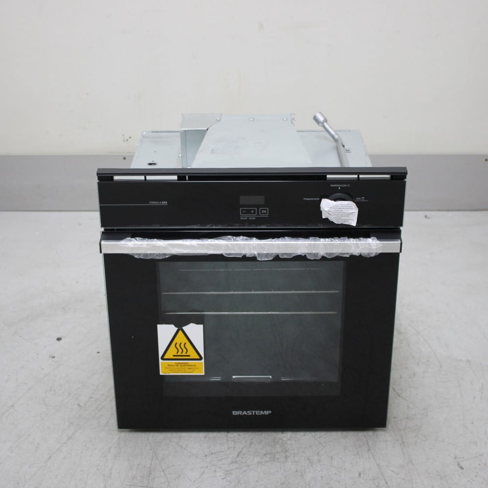 Forno De Embutir A Gás Brastemp 78 Litros Preto Com Grill E Timer Touch - Boa84aers1_Wexcele_Cg6715614 220V
