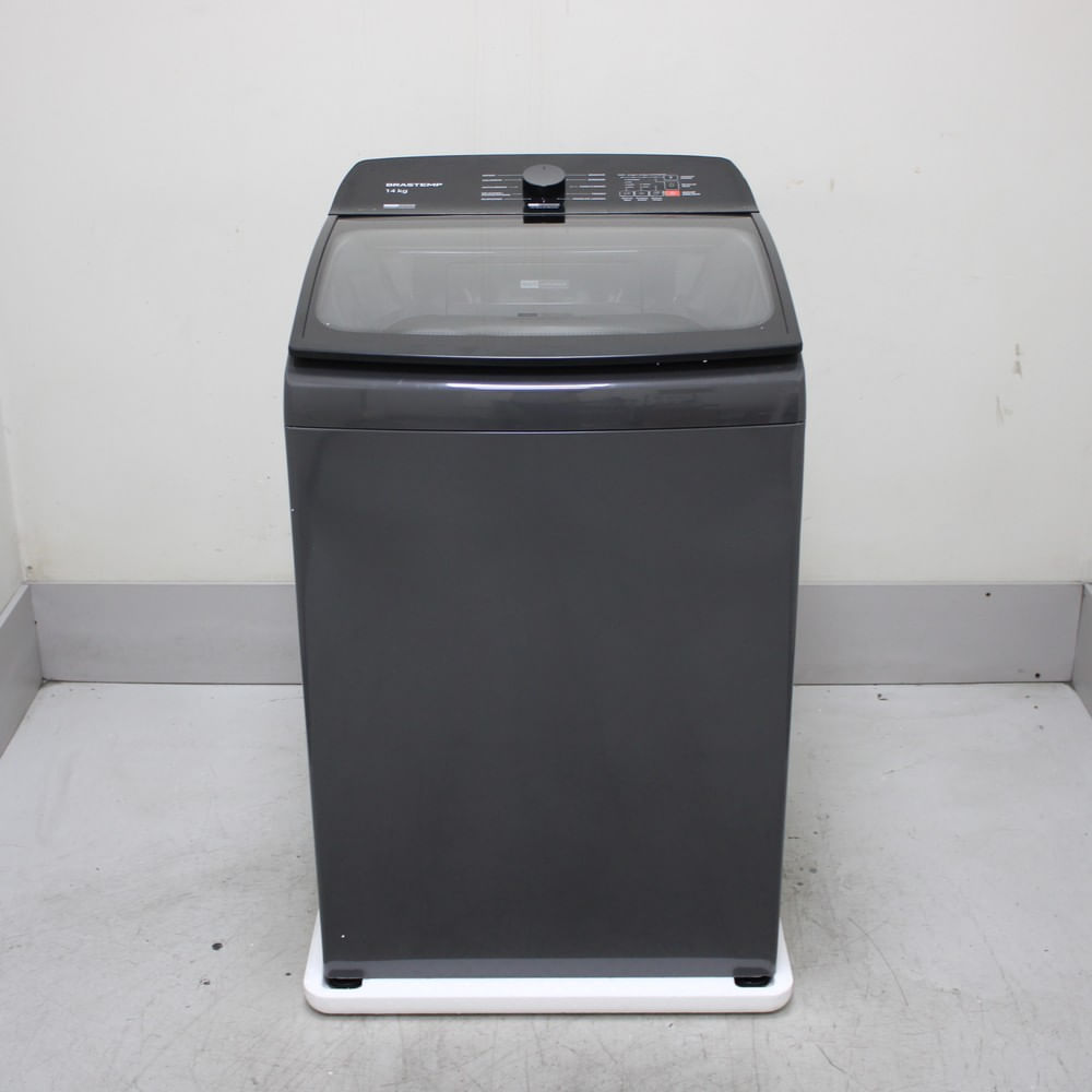 Máquina De Lavar Cinza Platinum Brastemp 14Kg Com Smart Sensor E Função Reduzir Tempo - Bwj14a9as3_Wbom_Cg6391206 110V