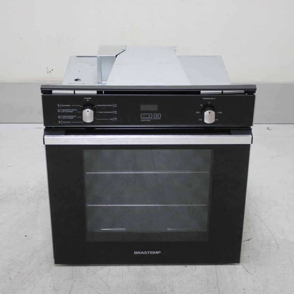 Forno De Embutir Elétrico Brastemp 84 Litros Preto Com Convecção E Timer Touch - Boc84aebs1_Wexcele_Cg6725739 220V