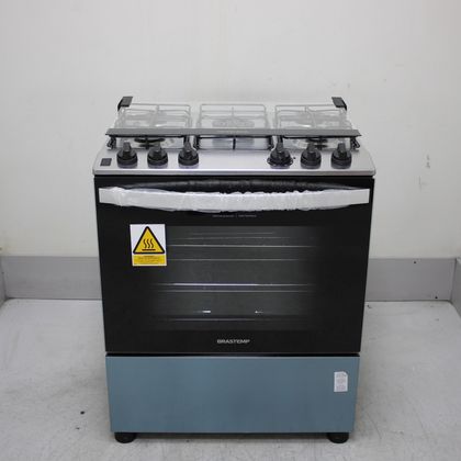 Fogão Brastemp 5 Bocas Cor Inox com Turbo Chama - BFS5GDRNS1_WEXCELE_CG6720102 110V