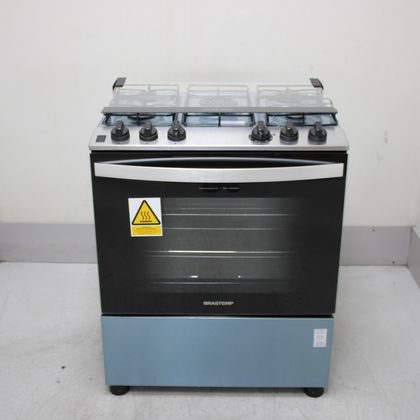 Fogão Brastemp 5 Bocas Cor Inox com Turbo Chama - BFS5GDRRS1_WEXCELE_CG6720100 220V