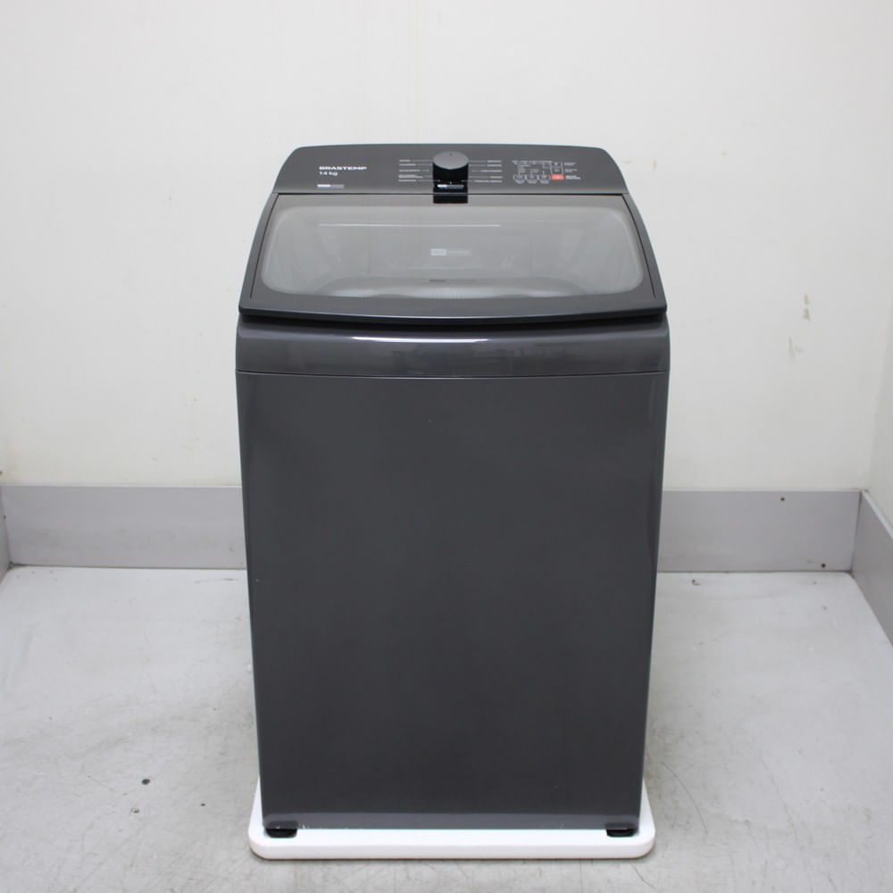 Máquina De Lavar Cinza Platinum Brastemp 14Kg Com Smart Sensor E Função Reduzir Tempo - Bwj14a9as2_Wotimo_Cg6391208 110V