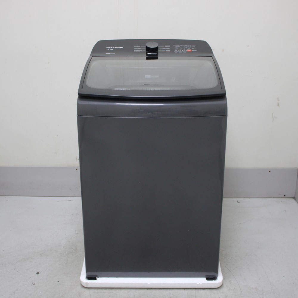 Máquina De Lavar Cinza Platinum Brastemp 14Kg Com Smart Sensor E Função Reduzir Tempo - Bwj14a9as2_Wotimo_Cg6410330 110V