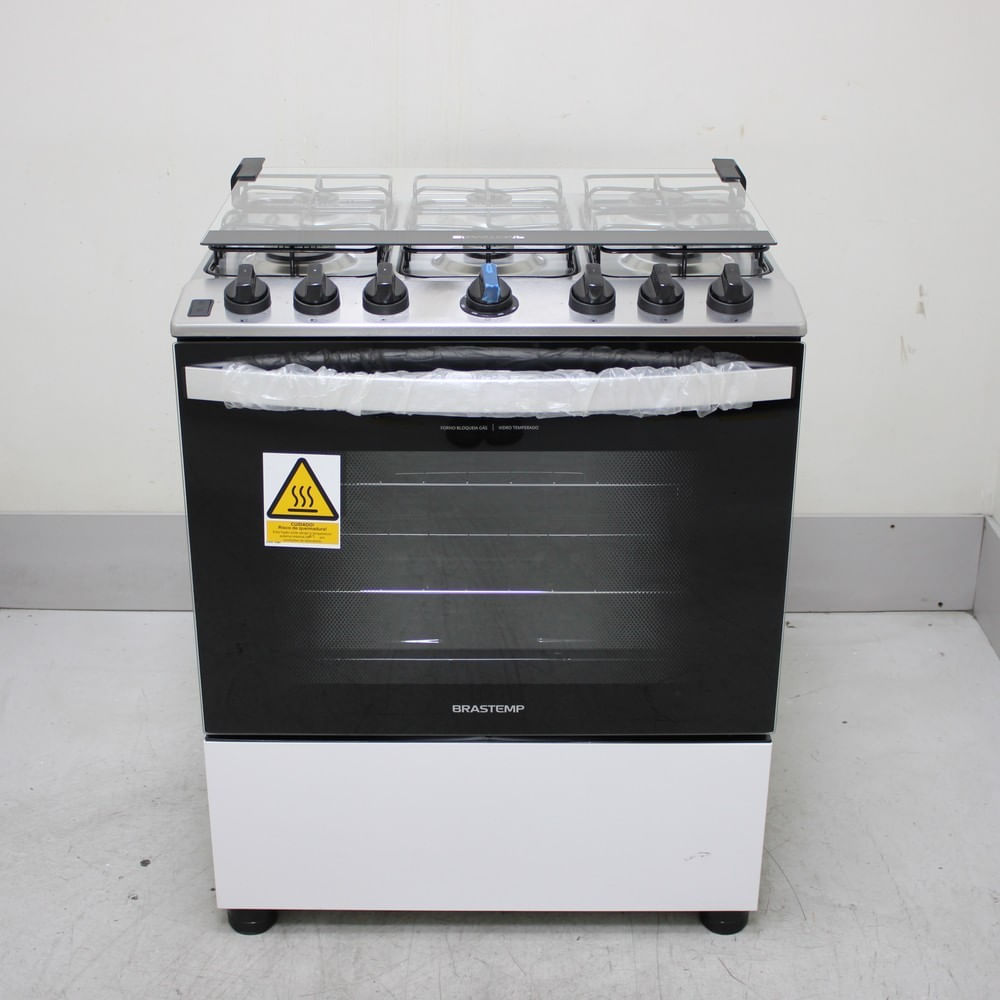 Fogão Brastemp 6 Bocas Branco Com Botões Removíveis E Exclusivo Aro Protetor - Bfs6ncbus2_Wotimo_Cg6720760 Bivolt