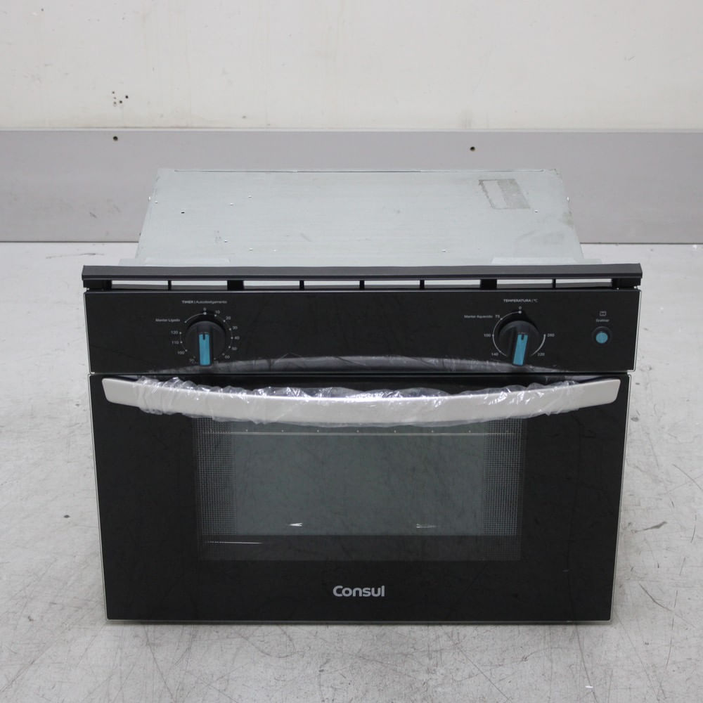 Forno De Embutir Elétrico 47 Litros Consul Preto Com Timer E Função Gratinar - Cob47bebs3_Wbom_Cg6724769 220V
