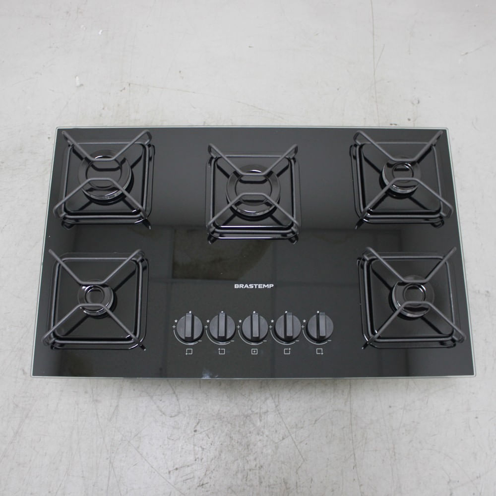 Cooktop 5 Bocas A Gás Brastemp Com Grades De Ferro Aramado E Chama Simmer - Bdd75beus1_Wexcele_Cg6719421 Bivolt