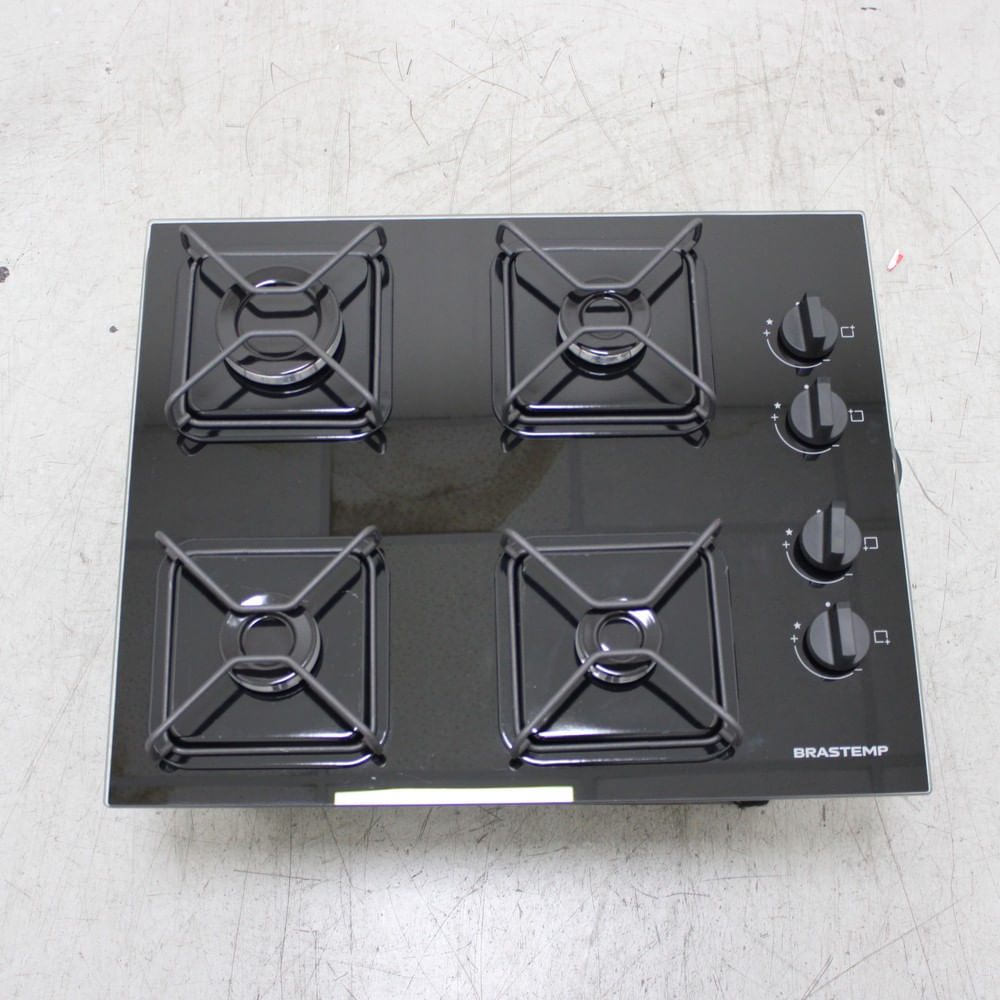 Cooktop Brastemp 4 Bocas a Gás com Grades de Ferro Aramado e Chama Simmer - BDD61BEUS2_WOTIMO_CG6723021
