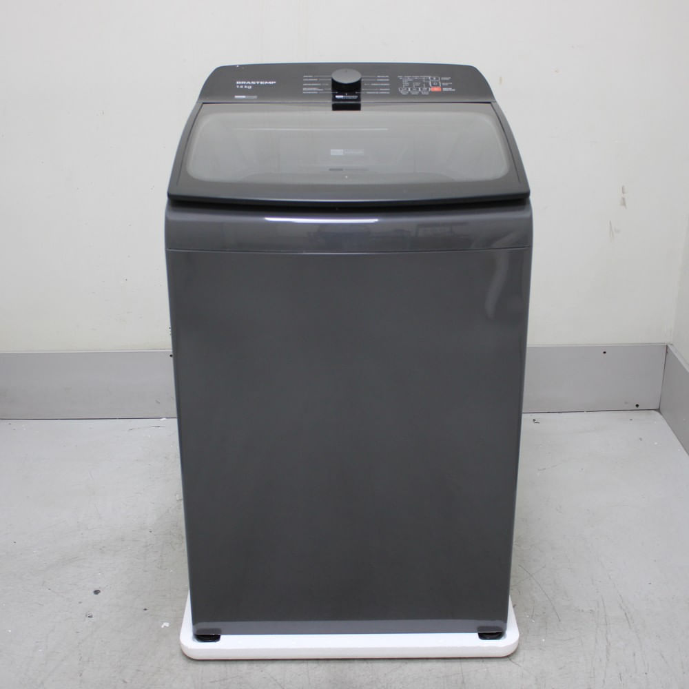 Máquina De Lavar Cinza Platinum Brastemp 14Kg Com Smart Sensor E Função Reduzir Tempo - Bwj14a9as1_Wexcele_Cg6482659 110V