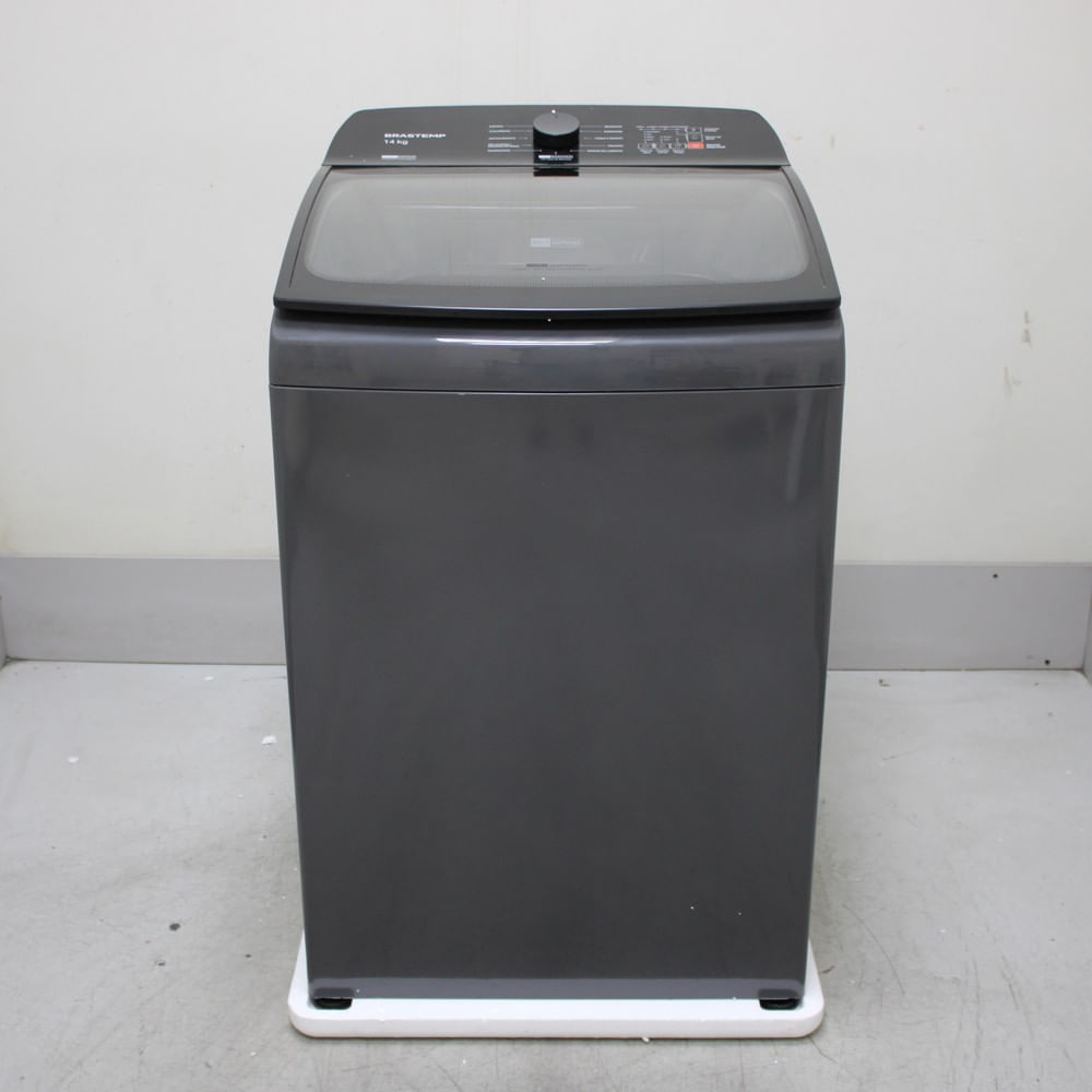 Máquina De Lavar Cinza Platinum Brastemp 14Kg Com Smart Sensor E Função Reduzir Tempo - Bwj14a9as1_Wexcele_Cg6481717 110V