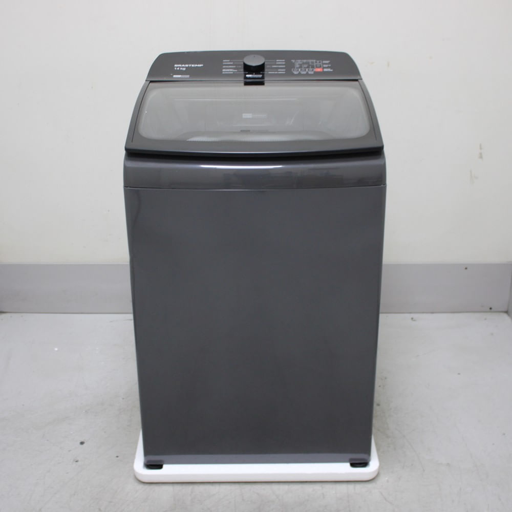Máquina De Lavar Cinza Platinum Brastemp 14Kg Com Smart Sensor E Função Reduzir Tempo - Bwj14a9bs2_Wotimo_Cg6397663 220V