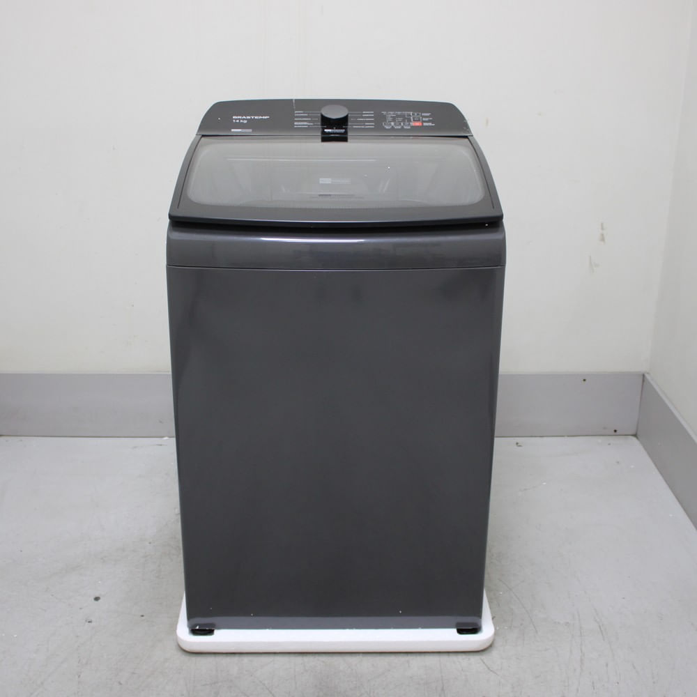 Máquina De Lavar Cinza Platinum Brastemp 14Kg Com Smart Sensor E Função Reduzir Tempo - Bwj14a9bs1_Wexcele_Cg6482658 220V