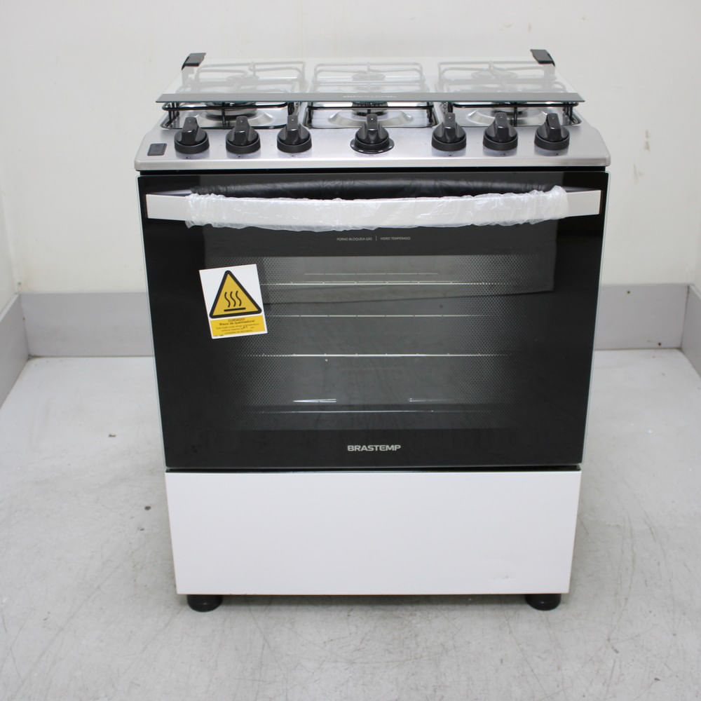 Fogão Brastemp 6 Bocas Branco Com Botões Removíveis E Exclusivo Aro Protetor - Bfs6ncbus2_Wotimo_Cg6733247 Bivolt