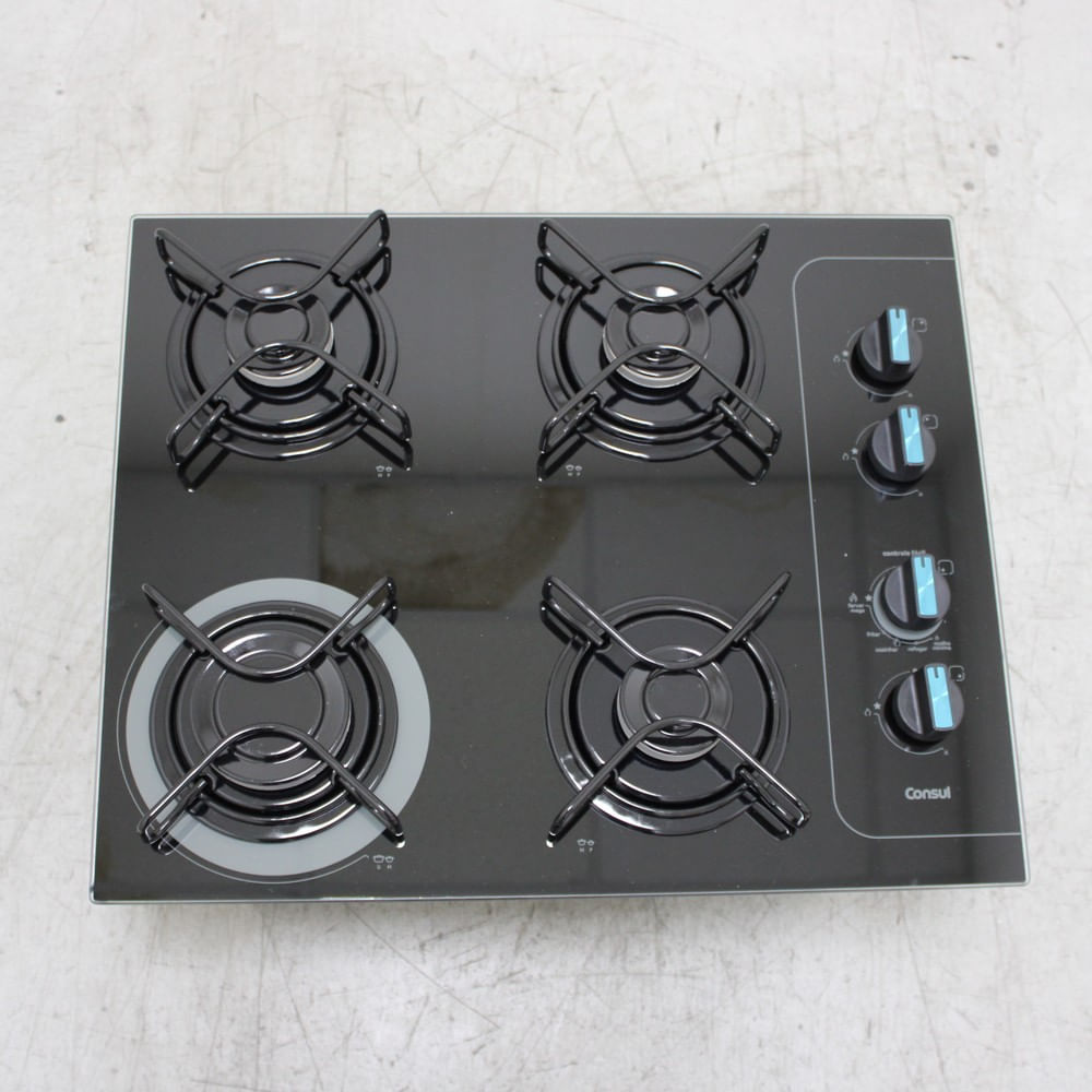 Cooktop 4 Bocas Consul Com Controle Fácil E Acendimento Automático - Cd060aeus3_Wbom_Cg6704063 Bivolt
