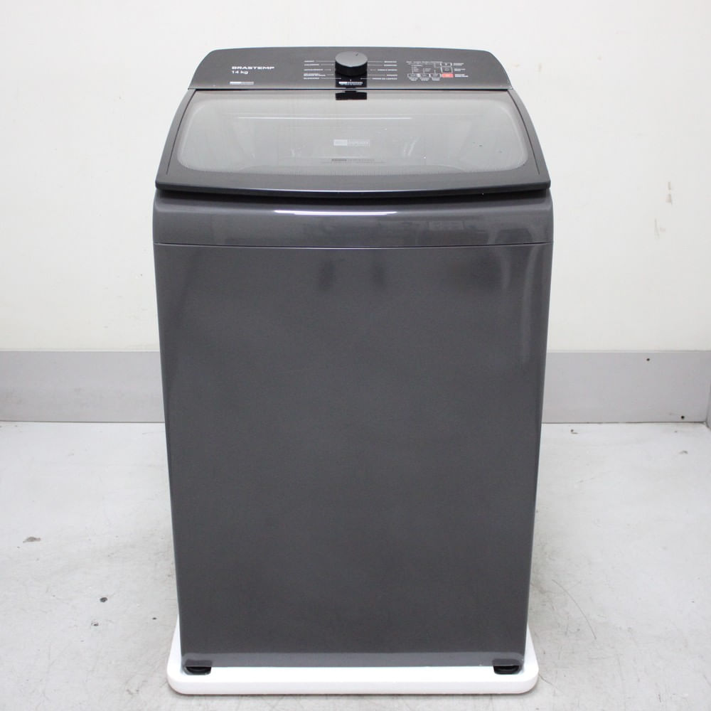 Máquina De Lavar Cinza Platinum Brastemp 14Kg Com Smart Sensor E Função Reduzir Tempo - Bwj14a9as1_Wexcele_Cf6313434 110V