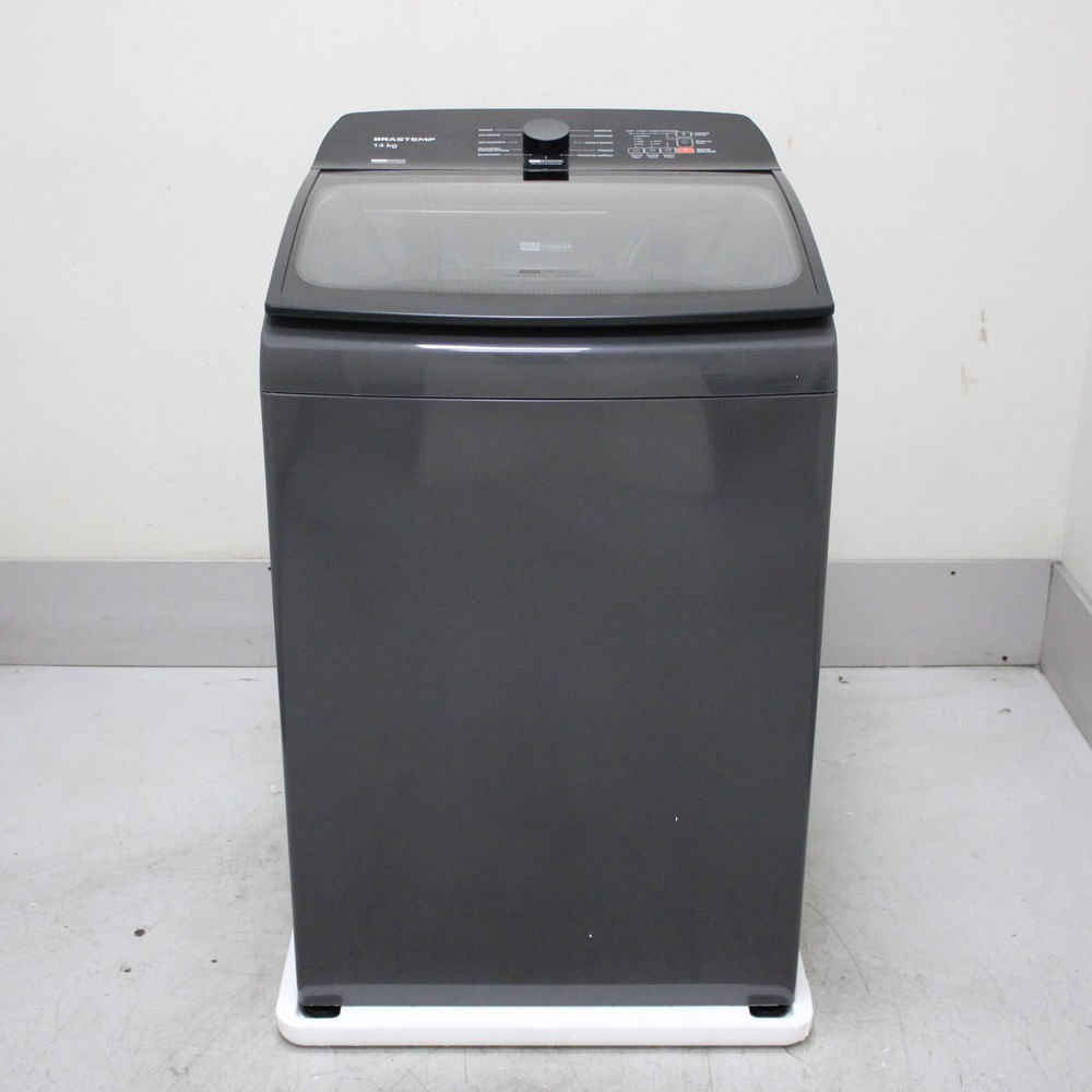 Máquina De Lavar Cinza Platinum Brastemp 14Kg Com Smart Sensor E Função Reduzir Tempo - Bwj14a9bs2_Wotimo_Cf6313130 220V