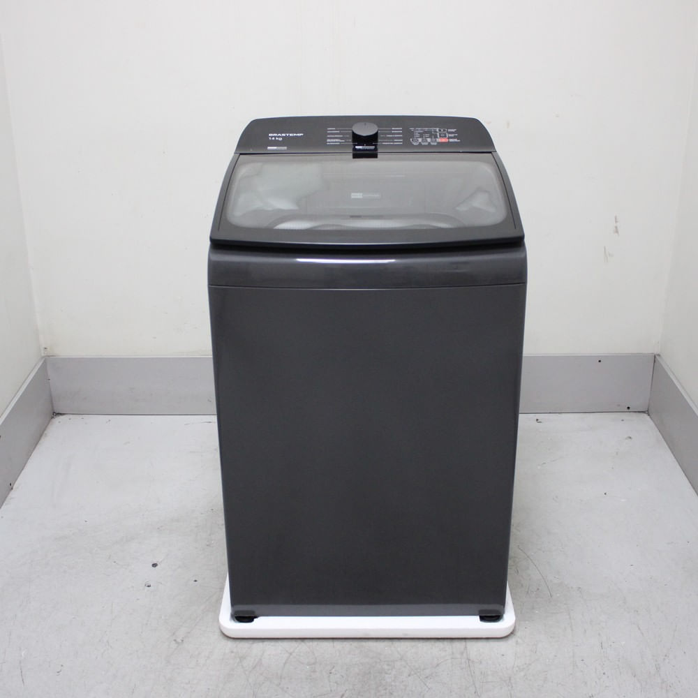 Máquina De Lavar Cinza Platinum Brastemp 14Kg Com Smart Sensor E Função Reduzir Tempo - Bwj14a9as2_Wotimo_Cf6311796 110V
