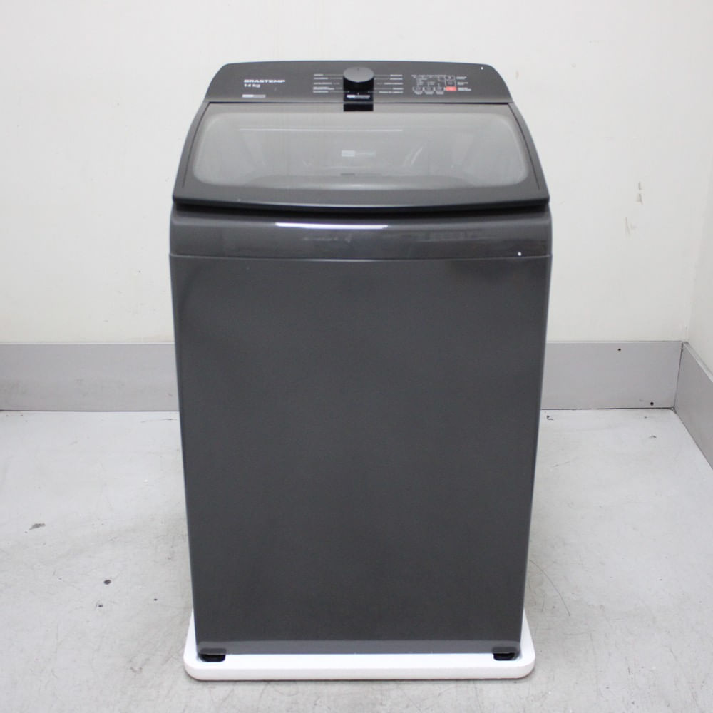 Máquina De Lavar Cinza Platinum Brastemp 14Kg Com Smart Sensor E Função Reduzir Tempo - Bwj14a9as2_Wotimo_Cf6313437 110V