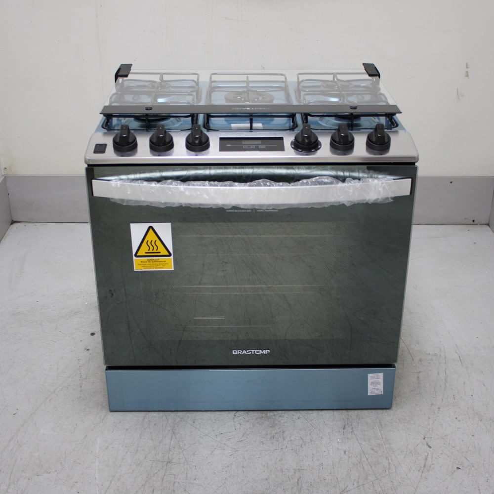 Fogão Brastemp 5 Bocas de Embutir Cor Inox com Turbo Chama e Touch Timer - BYS5PCRUS1_WEXCELE_CG6750872