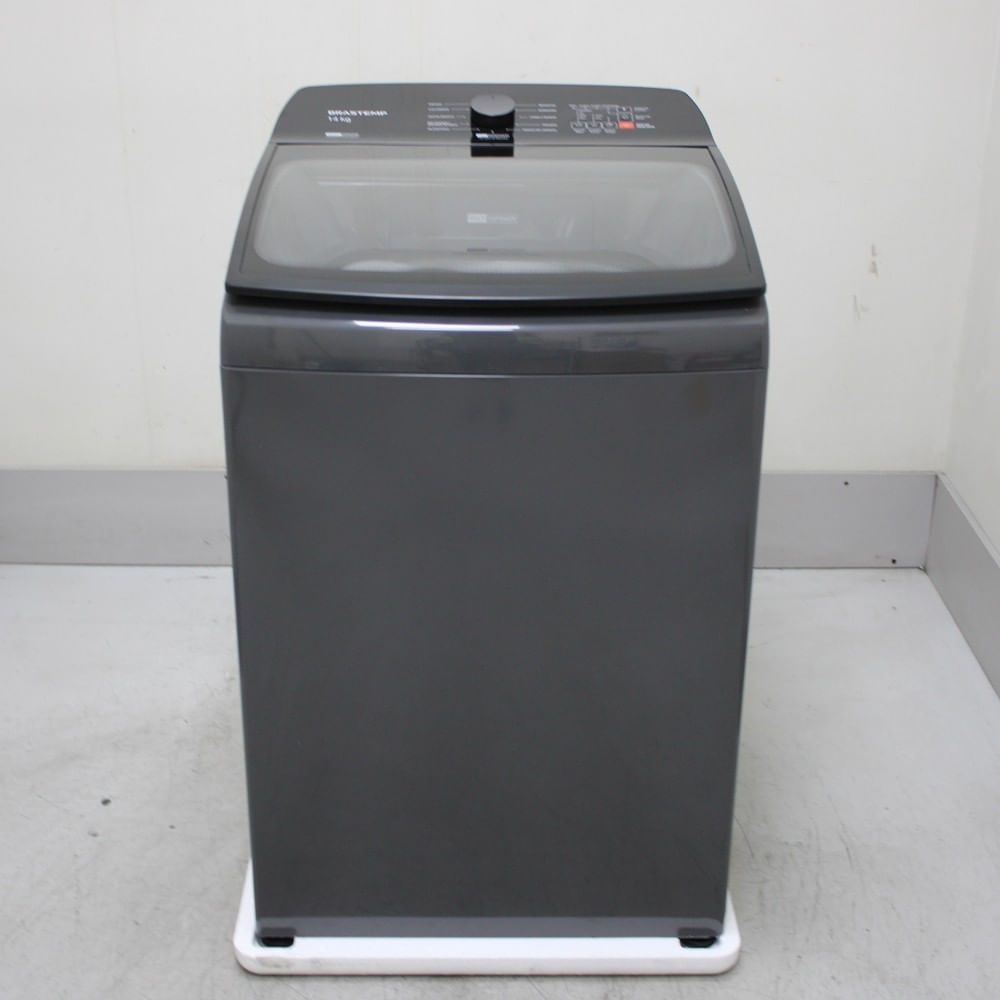 Máquina De Lavar Cinza Platinum Brastemp 14Kg Com Smart Sensor E Função Reduzir Tempo - Bwj14a9as1_Wexcele_Cg6525202 110V