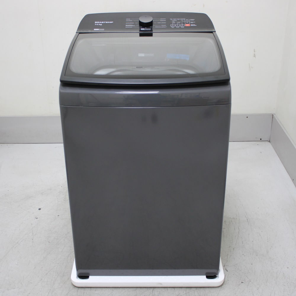 Máquina De Lavar Cinza Platinum Brastemp 14Kg Com Smart Sensor E Função Reduzir Tempo - Bwj14a9as2_Wotimo_Cg6523395 110V