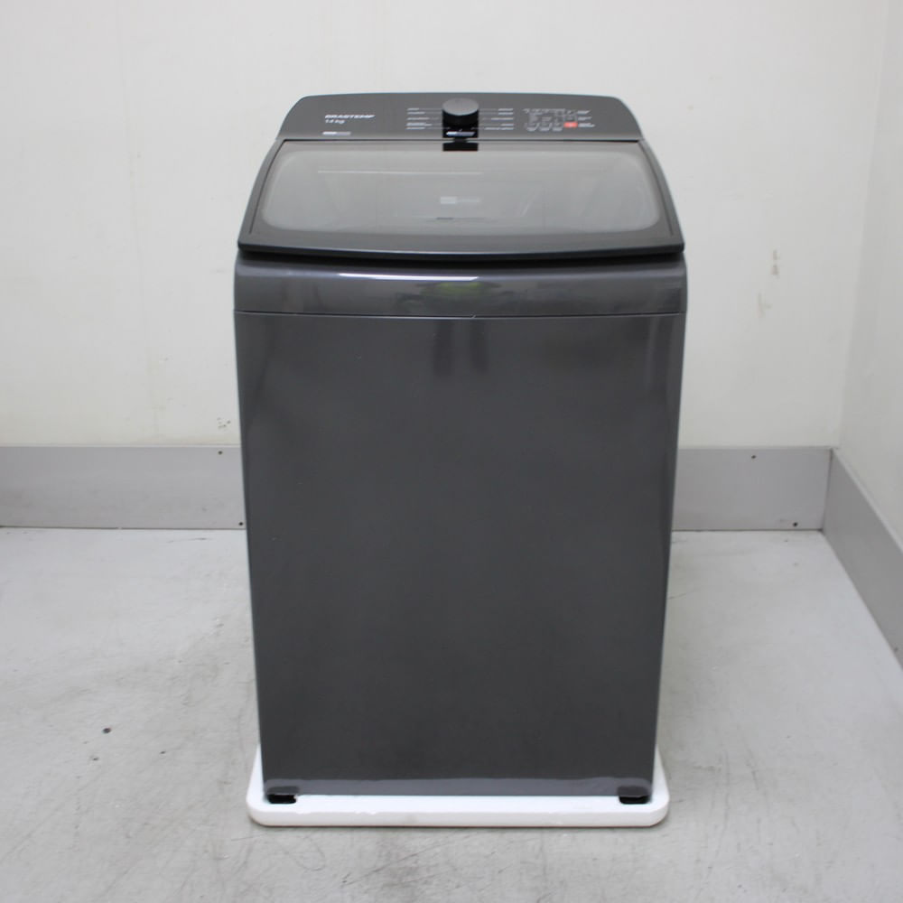 Máquina De Lavar Cinza Platinum Brastemp 14Kg Com Smart Sensor E Função Reduzir Tempo - Bwj14a9as2_Wotimo_Cg6517206 110V