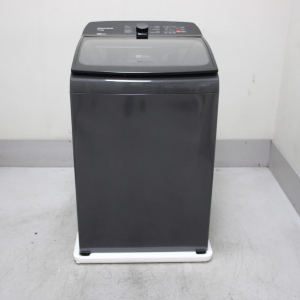 Máquina De Lavar Cinza Platinum Brastemp 14Kg Com Smart Sensor E Função Reduzir Tempo - Bwj14a9as2_Wotimo_Cg6518526 110V