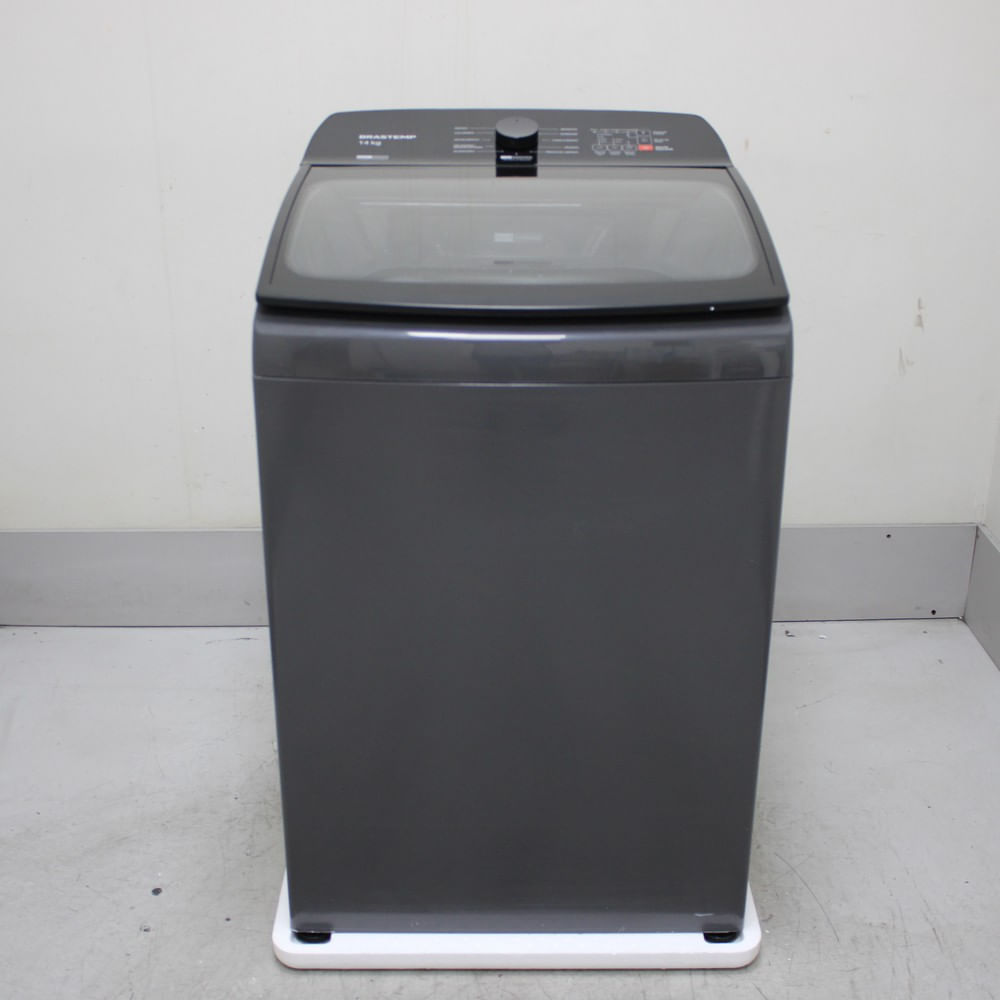 Máquina De Lavar Cinza Platinum Brastemp 14Kg Com Smart Sensor E Função Reduzir Tempo - Bwj14a9as2_Wotimo_Cg6529383 110V