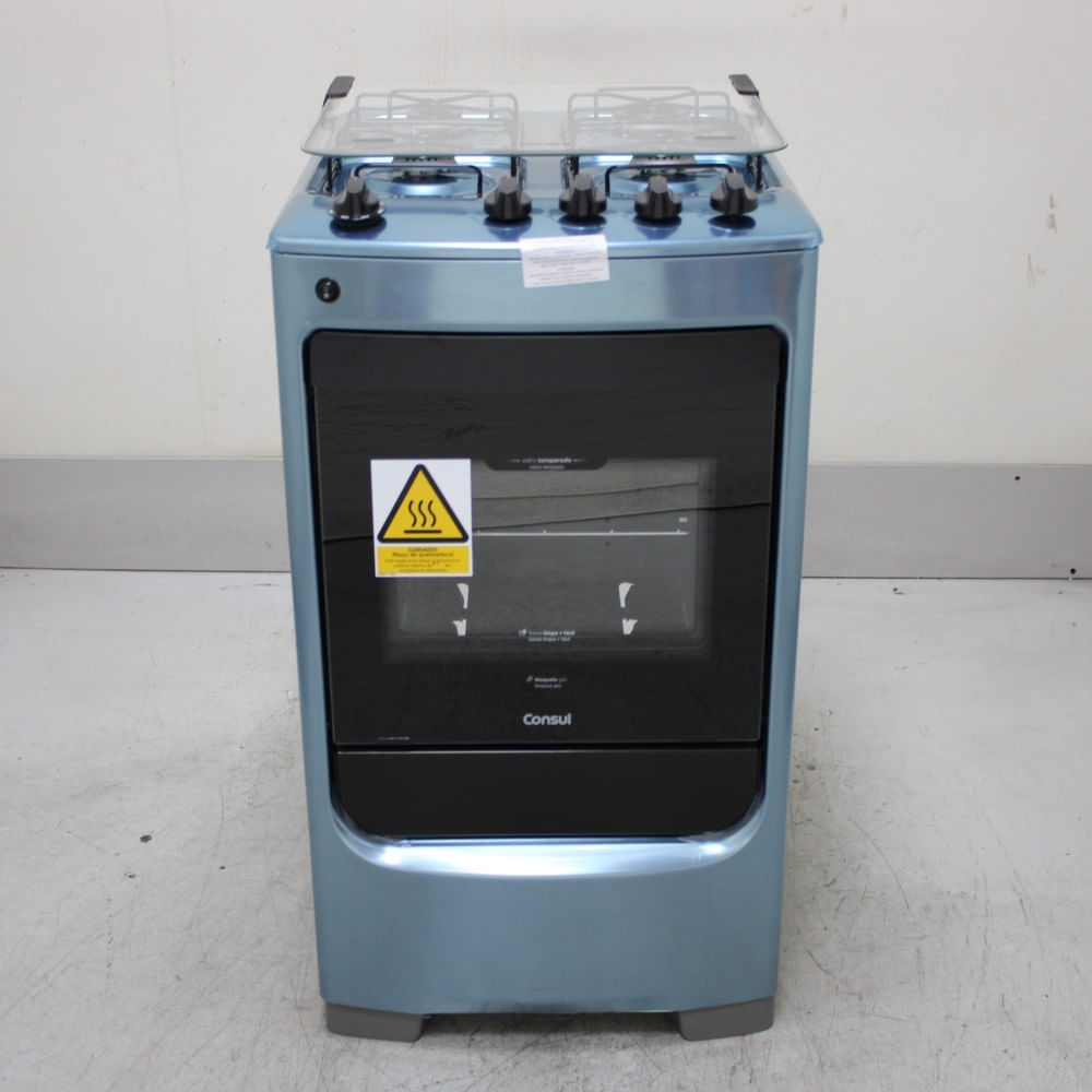 Fogão Consul 4 Bocas Inox Com Acendimento Automático - Cfo4narus2_Wotimo_Cg6887903 Bivolt