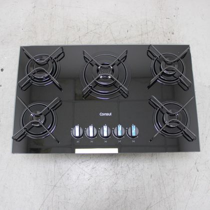 Cooktop 5 Bocas a Gás Consul com Queimadores Especiais e Mesa de Vidro - CDS75AEUS1_WEXCELE_CG6741508 BIVOLT