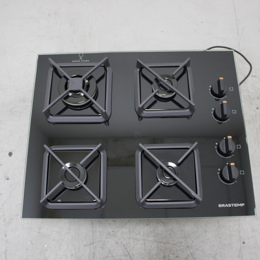 Cooktop Brastemp 4 Bocas a Gás, Grades de Ferro Fundido e Chamas Especiais - BDS62AEUS2_WOTIMO_CH6029977