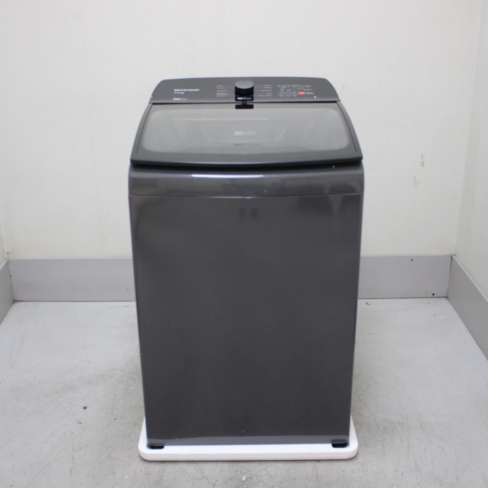 Máquina De Lavar Cinza Platinum Brastemp 14Kg Com Smart Sensor E Função Reduzir Tempo - Bwj14a9as2_Wotimo_Ch6572475 110V