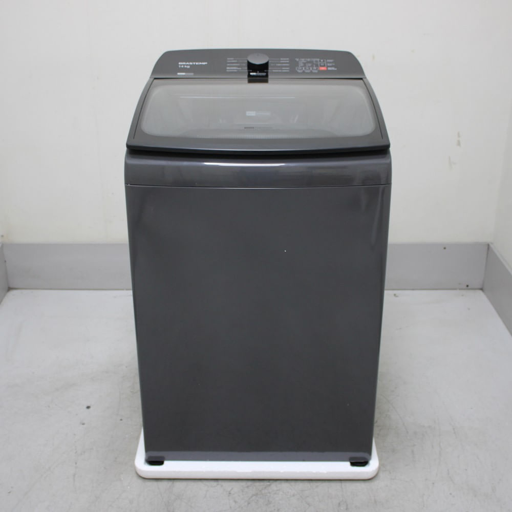 Máquina De Lavar Cinza Platinum Brastemp 14Kg Com Smart Sensor E Função Reduzir Tempo - Bwj14a9as2_Wotimo_Ch6560633 110V