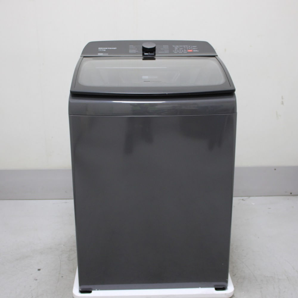 Máquina De Lavar Cinza Platinum Brastemp 14Kg Com Smart Sensor E Função Reduzir Tempo - Bwj14a9as2_Wotimo_Ch6585398 110V