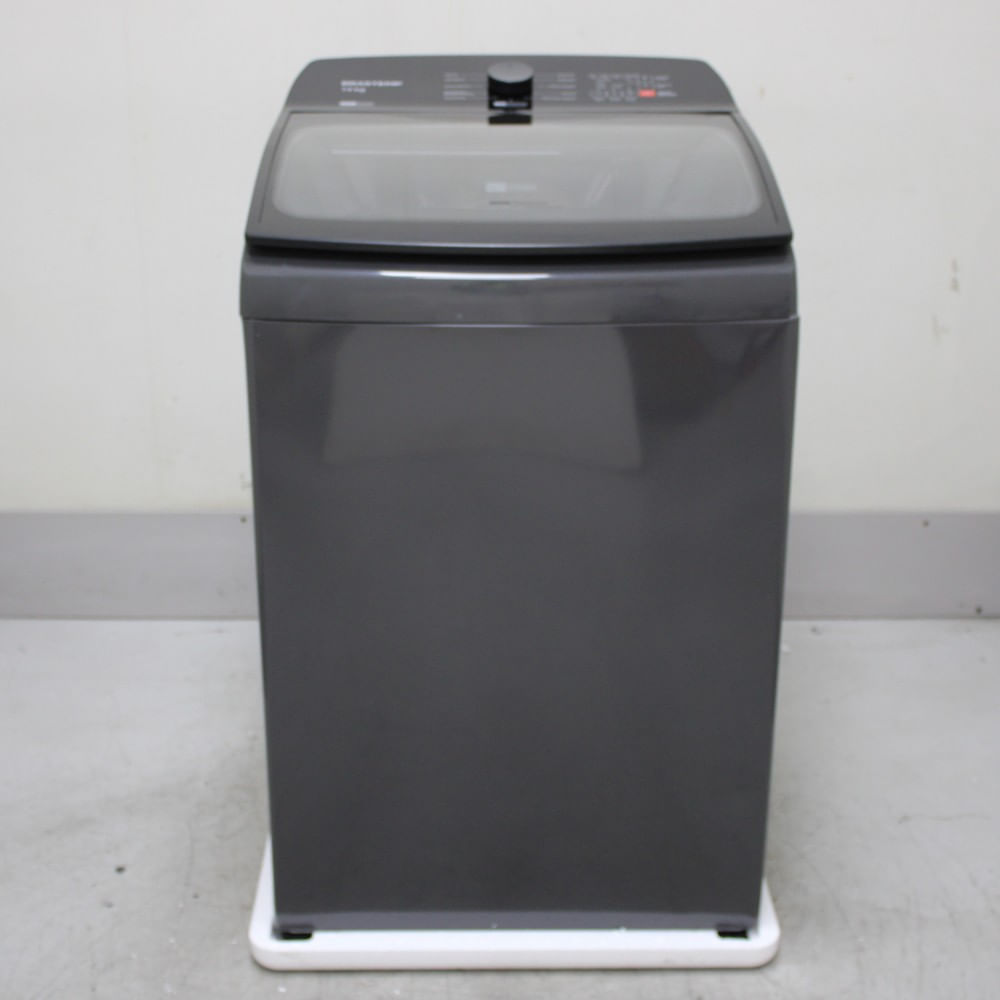 Máquina De Lavar Cinza Platinum Brastemp 14Kg Com Smart Sensor E Função Reduzir Tempo - Bwj14a9as2_Wotimo_Ch6598488 110V