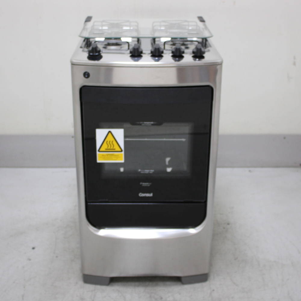 Fogão Consul 4 Bocas Inox Com Acendimento Automático - Cfo4narus2_Wotimo_Ch6055857 Bivolt