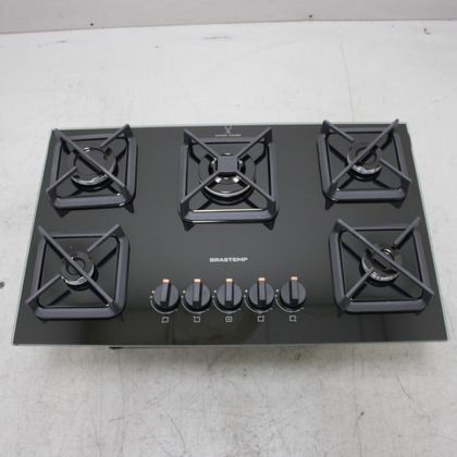 Cooktop Brastemp 5 Bocas a Gás, Grades de Ferro Fundido e Chamas Especiais - BDS75AEUS1_WEXCELE_CH6776763 BIVOLT