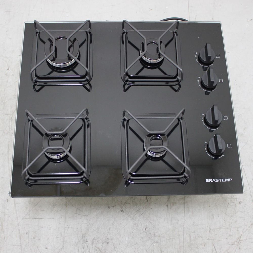 Cooktop Brastemp 4 Bocas A Gás Com Grades De Ferro Aramado E Chama Simmer - Bdd61beus2_Wotimo_Ch6797798 Bivolt