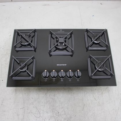 Cooktop Brastemp 5 Bocas a Gás, Grades de Ferro Fundido e Chamas Especiais - BDS75AEUS1_WEXCELE_CH6797797 BIVOLT
