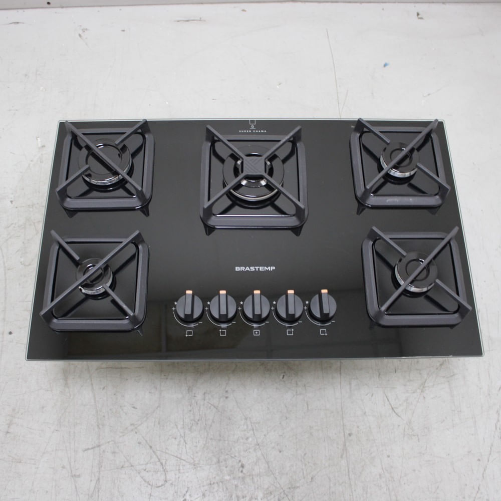 Cooktop Brastemp 5 Bocas A Gás, Grades De Ferro Fundido E Chamas Especiais - Bds75aeus1_Wexcele_Ch6797797 Bivolt