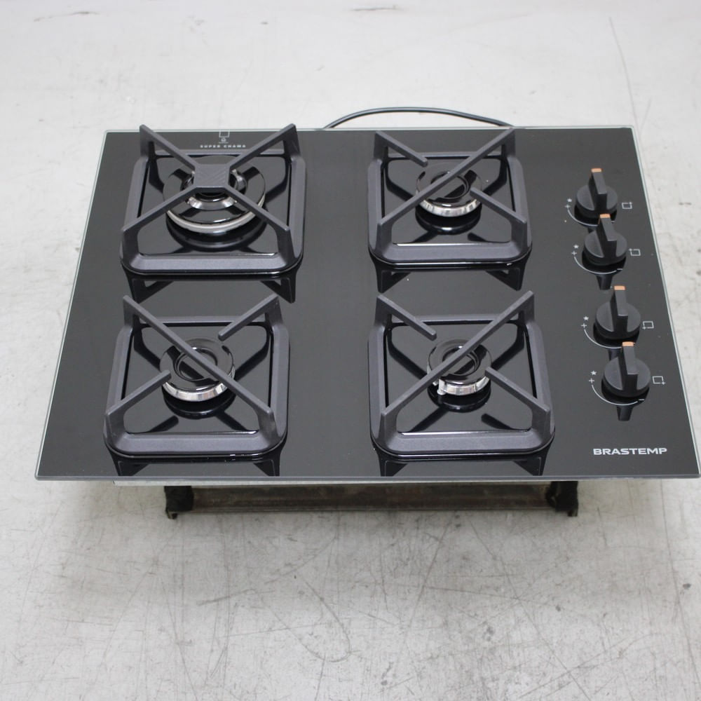 Cooktop Brastemp 4 Bocas A Gás, Grades De Ferro Fundido E Chamas Especiais - Bds62aeus2_Wotimo_Ch6056808 Bivolt