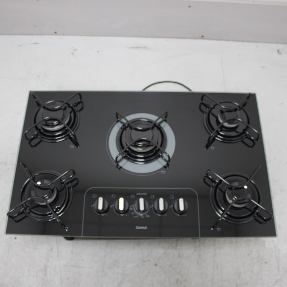 Cooktop 5 Bocas Consul Com Controle Fácil E Acendimento Automático - Cd075aeus3_Wbom_Ch6799006 Bivolt