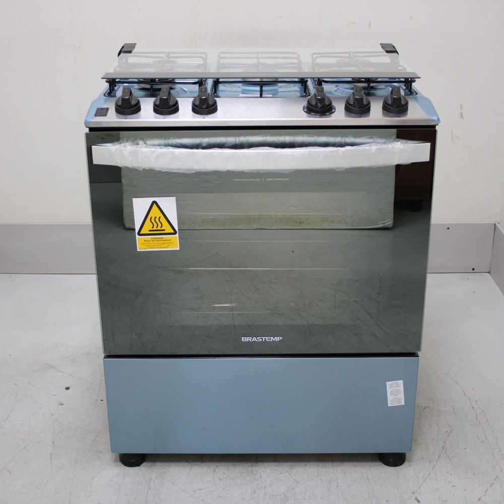 Fogão Brastemp 5 Bocas Cor Inox Com Botões Removíveis E Exclusivo Aro Protetor - Bfs5ncrus2_Wotimo_Ch6805526 Bivolt