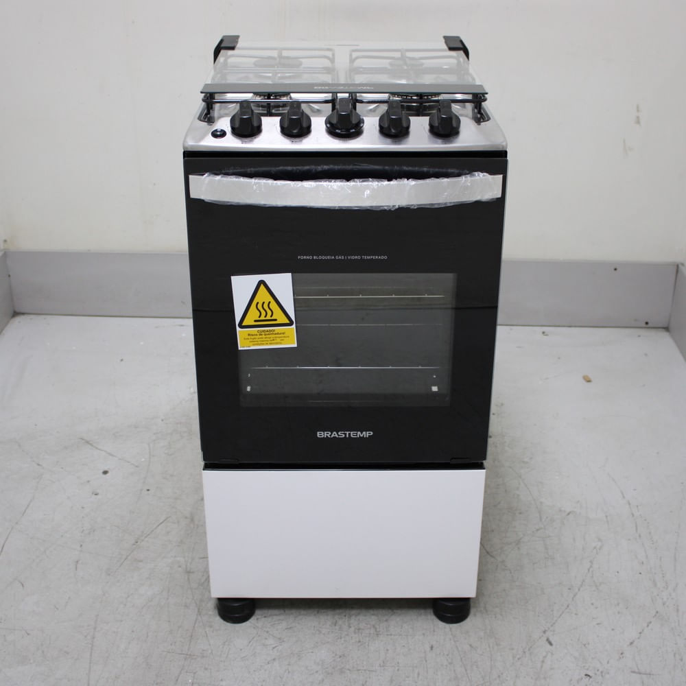 Fogão Brastemp 4 Bocas Branco Com Duas Prateleiras Com Alturas Ajustáveis - Bfo4nbbus2_Wotimo_Ch6805178 Bivolt