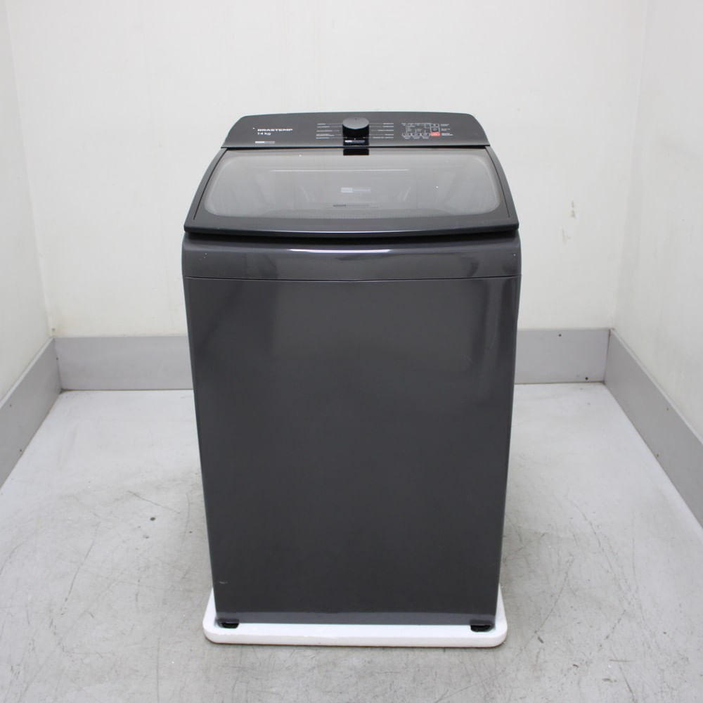 Máquina De Lavar Cinza Platinum Brastemp 14Kg Com Smart Sensor E Função Reduzir Tempo - Bwj14a9bs2_Wotimo_Ch6652907 220V