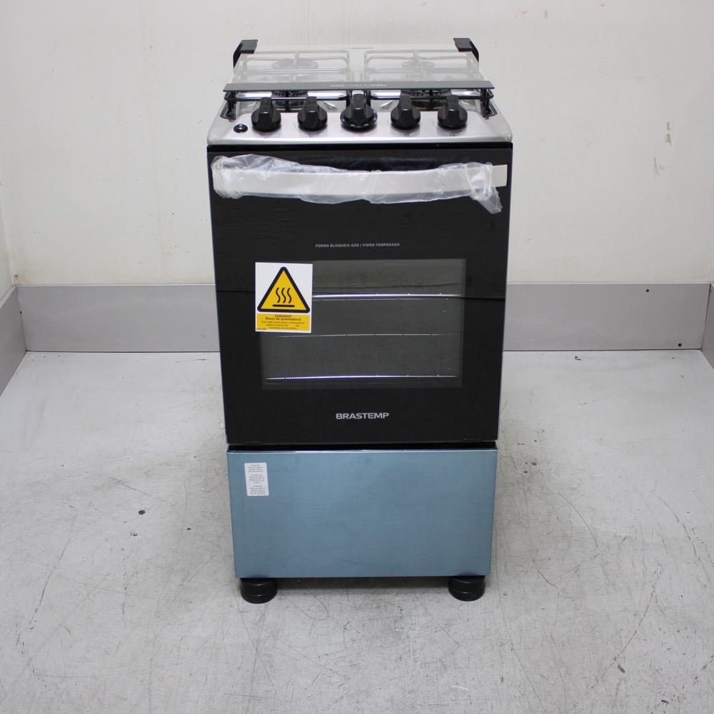 Fogão Brastemp 4 Bocas Inox Com Duas Prateleiras Com Alturas Ajustáveis - Bfo4nbrus2_Wotimo_Ch6805528 Bivolt