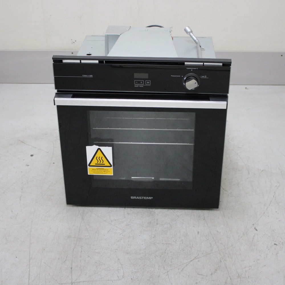 Forno De Embutir A Gás Brastemp 78 Litros Preto Com Grill E Timer Touch - Boa84aers1_Wexcele_Ci6832063 220V